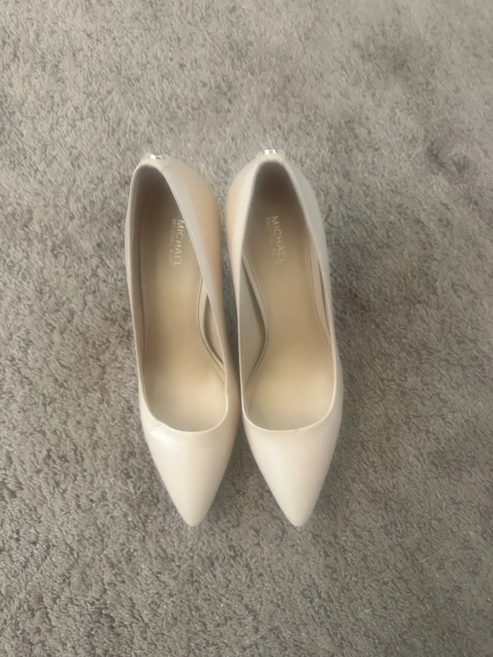 Michael Kors Blush Leather Pointed-Toe Pumps - Picture 2 of 3